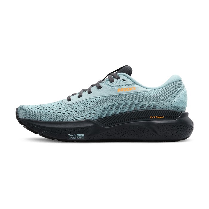 Brooks Adrenaline GTS 24 - Mens Running Shoes - Winter Sky/Ebony/Orange