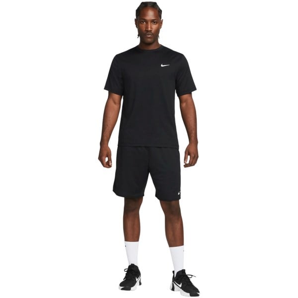 Nike Mens Hyverse Short Sleeve Training Top - Black/White