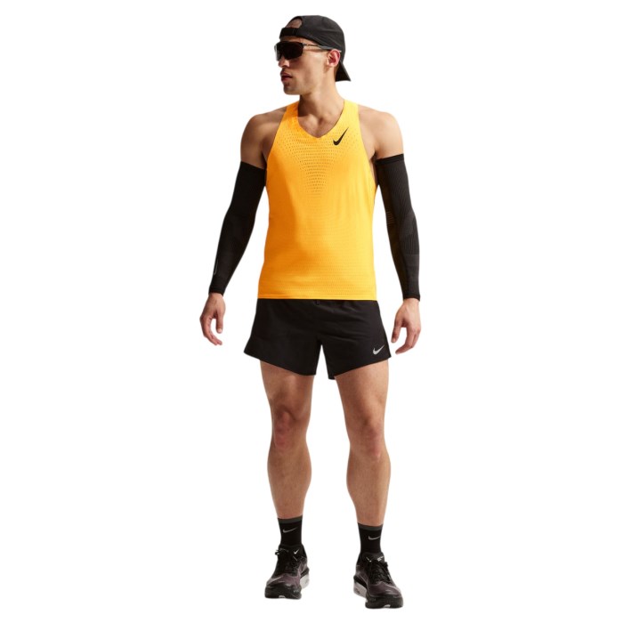 Nike Aeroswift Dri-Fit ADV Mens Running Singlet - Laser Orange/Black