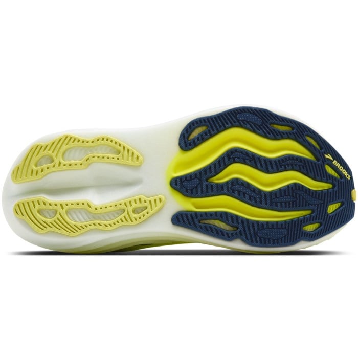 Brooks Glycerin Max - Mens Running Shoes - Lime/Navy Peony/White