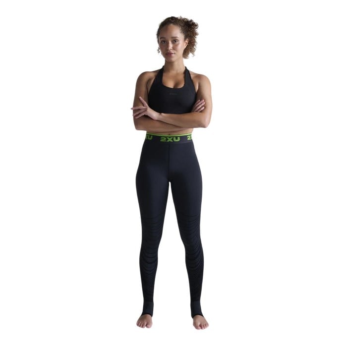 2XU Power Recovery Womens Compression Tights With Fir - Black/Nero - image 3