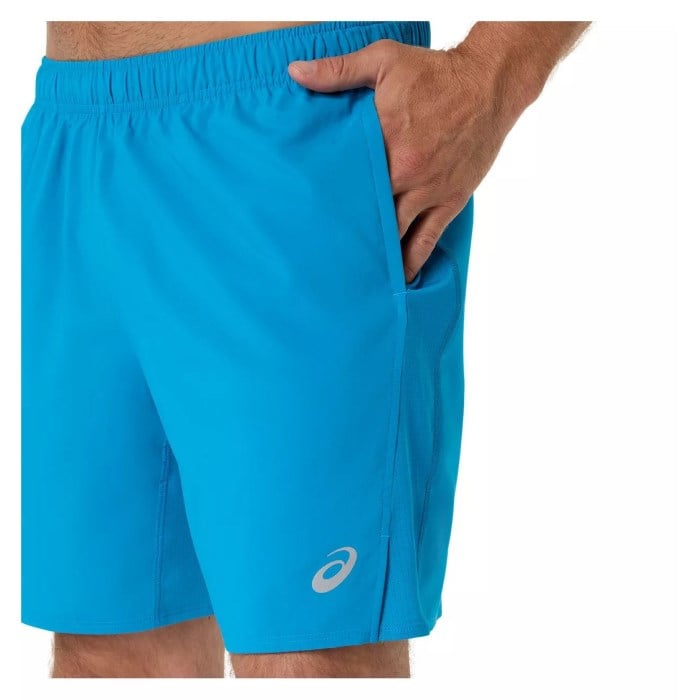 Asics Silver 7inch Shorts - Mens Running Shorts - Aegean Blue