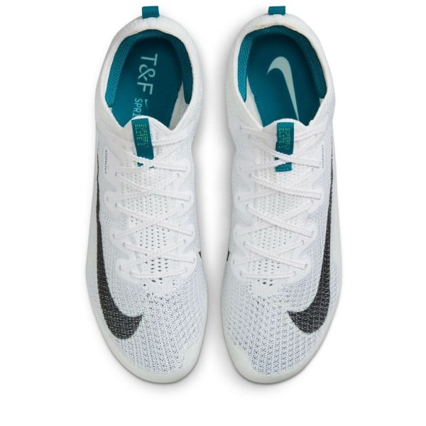 Nike Zoom Superfly Elite 2 FK - Unisex Sprint Spikes - White/Electric Algae