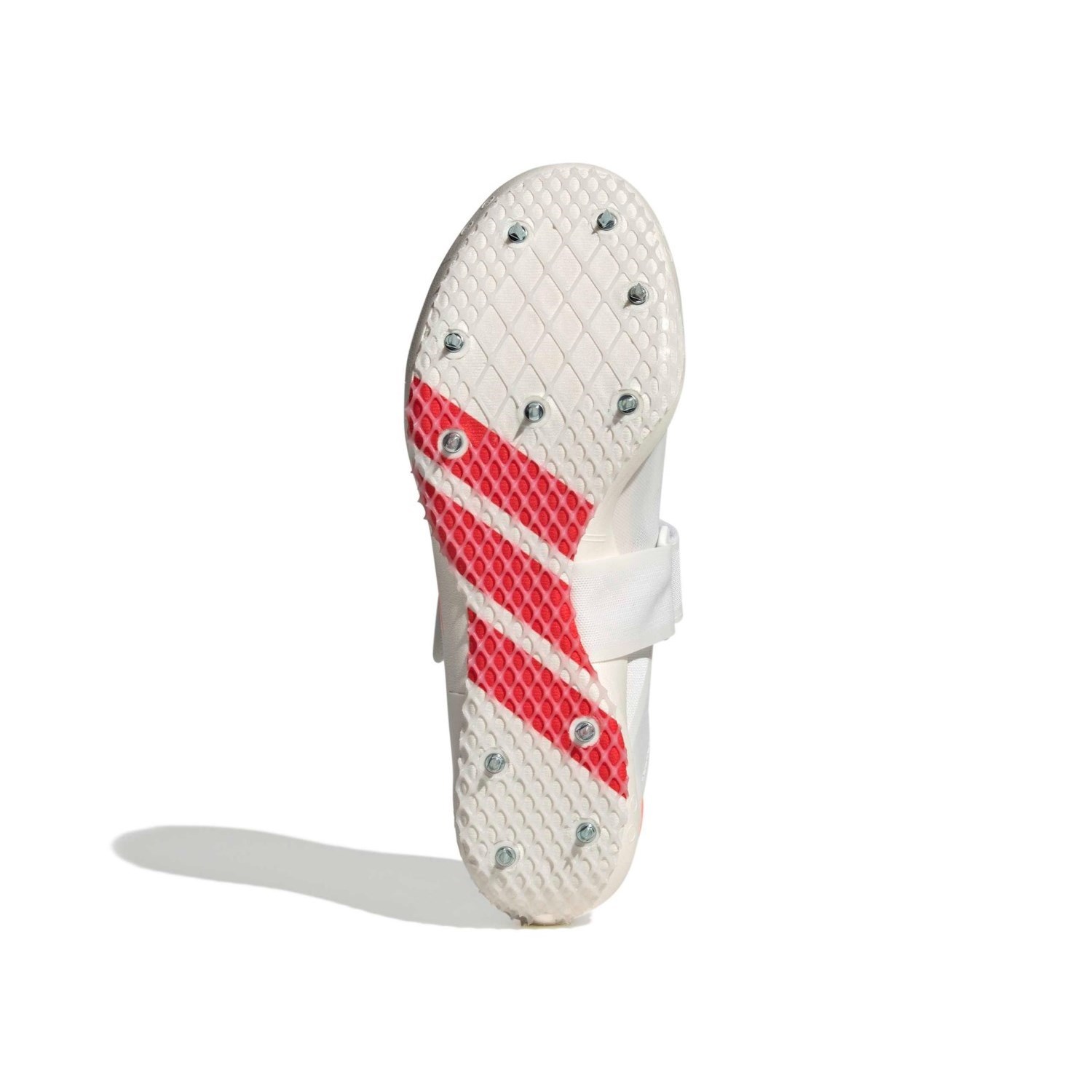 adidas Adizero HJ - Unisex High Jump Spikes - Cloud White/Lucid Orange/Lucid Red