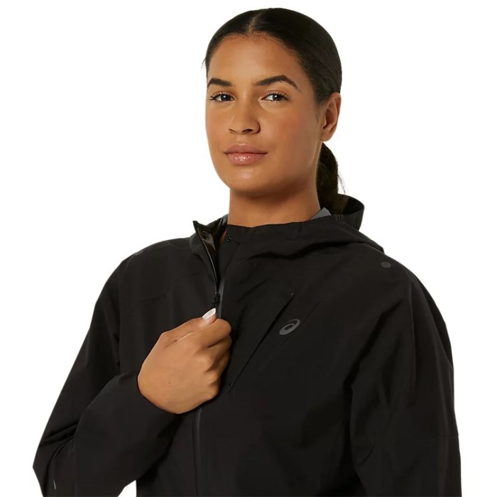 Asics MetaRun Waterproof Womens Running Jacket - Performance Black