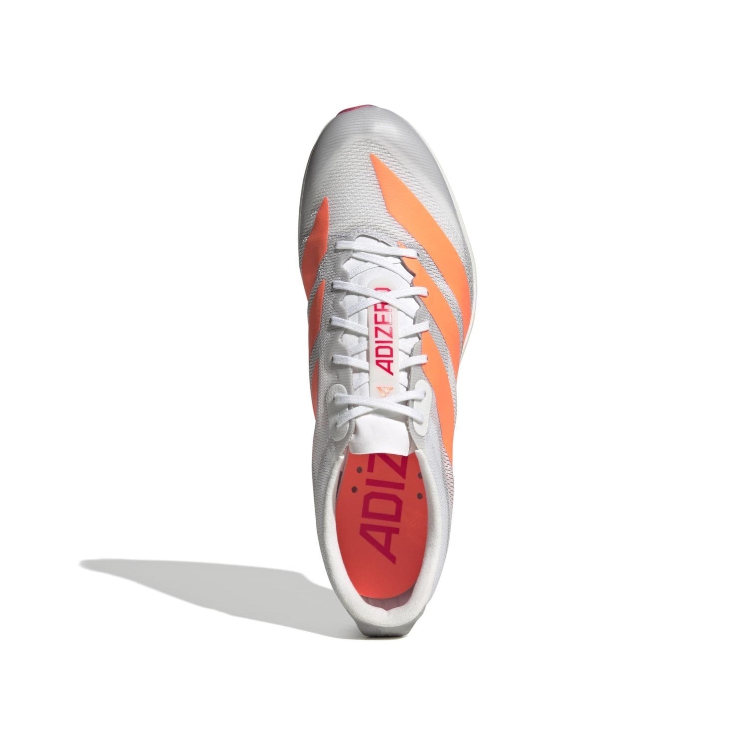 adidas Adizero Prime SP 4 - Unisex Track Sprint Spikes - Cloud White/Lucid Orange/Lucid Red