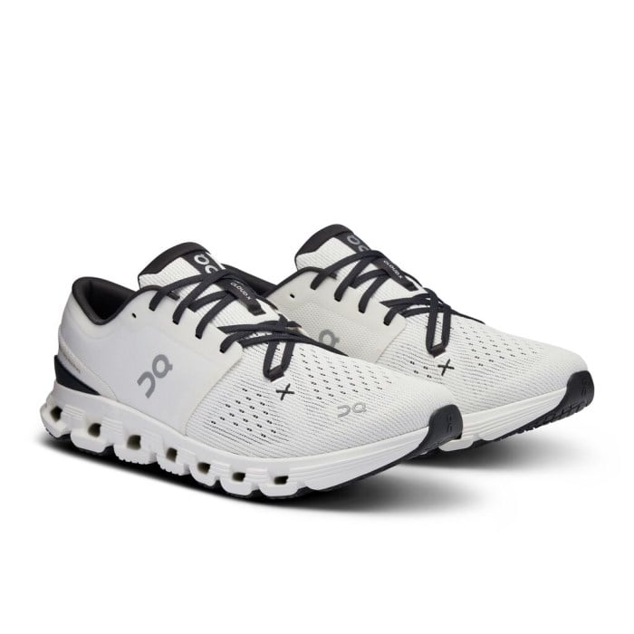 On Cloud X 4 - Mens Running Shoes - Ivory/Black