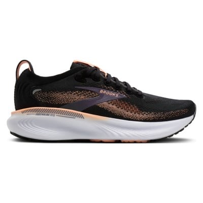 Brooks Adrenaline GTS 25 - Womens Running Shoes - Black/Peach/Mullied Grape