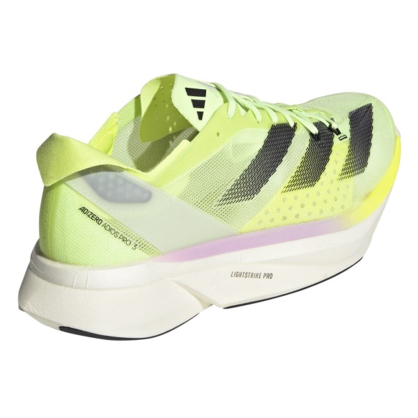 Adidas Adizero Adios Pro 3 - Mens Road Racing Shoes - Green Spark/Aurora Metallic/Lucid Lemon
