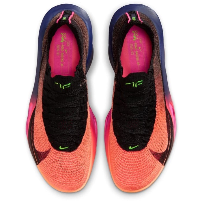 Nike Alphafly 3 GLAM - Mens Road Racing Shoes - Orange Pulse/Black/Purple Dynasty