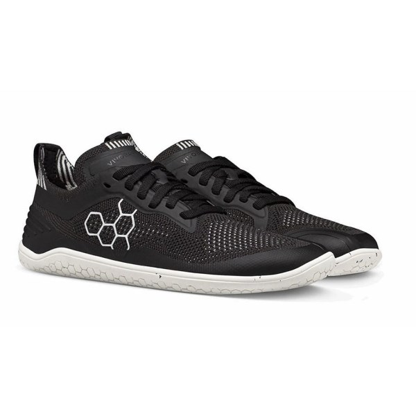 Vivobarefoot Geo Racer Knit - Mens Running Shoes - Obsidian