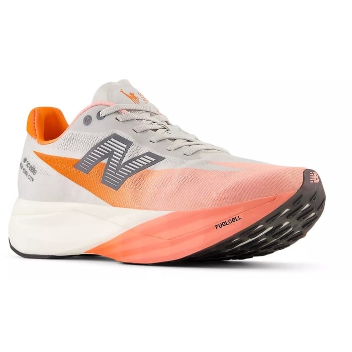 New Balance FuelCell Supercomp Elite v5 New York - Womens Racing Shoes - Grapefruit/Grey