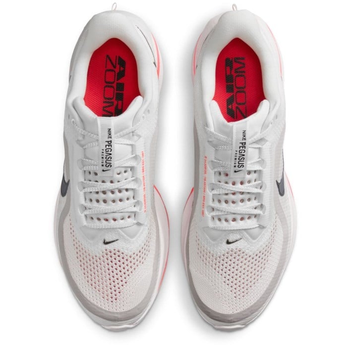 Nike Pegasus Premium - Mens Running Shoes - Summit White/Black/Bright Crimson