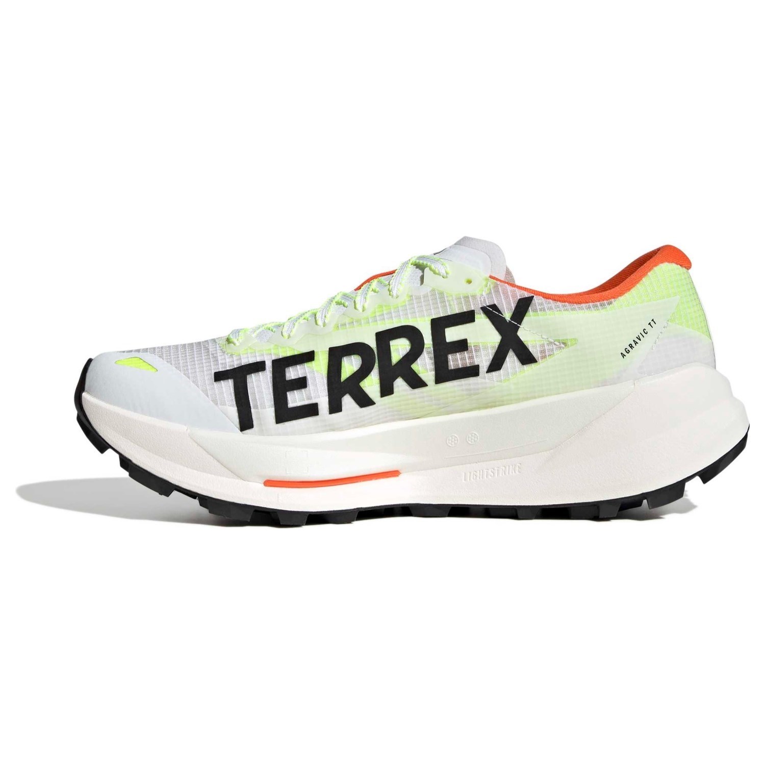 adidas Terrex Agravic TT - Mens Trail Running Shoes - Cloud White/Core Black/Impact Orange