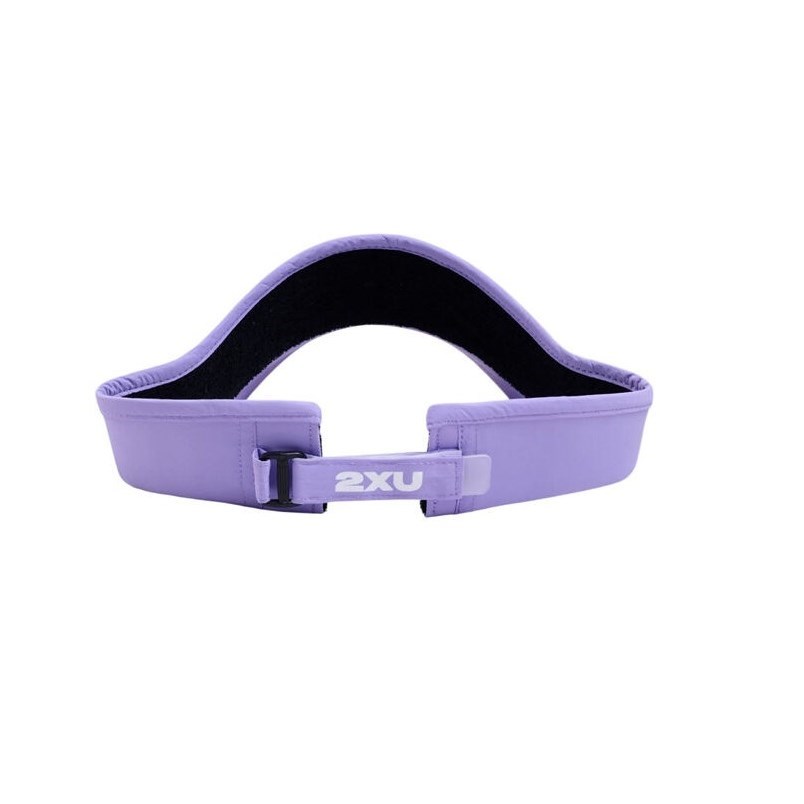 2XU Running Visor - Lavender/White