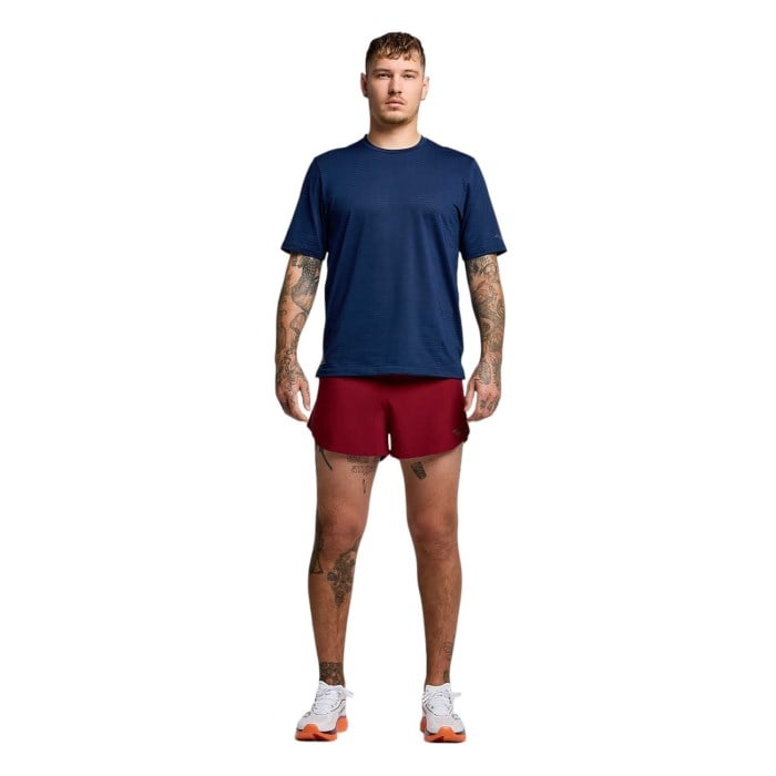 Saucony Mens Kinvara Short Sleeve Running T-Shirt - Navy