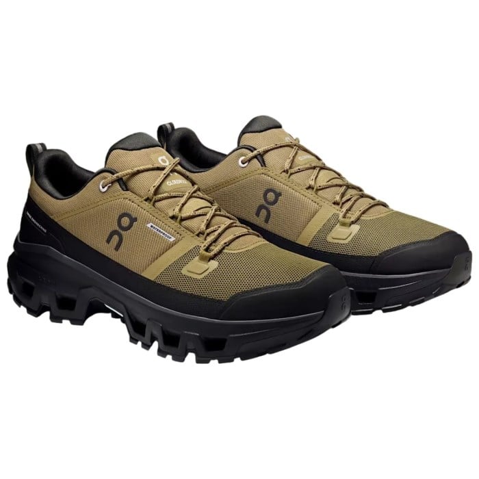 On Cloudrock Low Waterproof - Mens Hiking Shoes - Hunter/Black