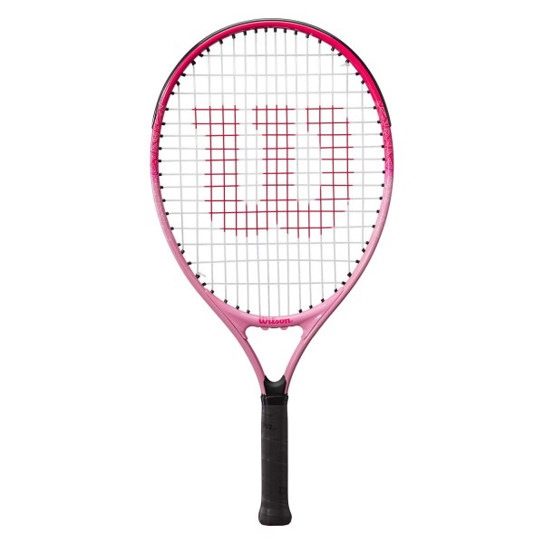 Wilson Burn Pink 23 Kids Tennis Racquet With Half Cover - Pink/Black