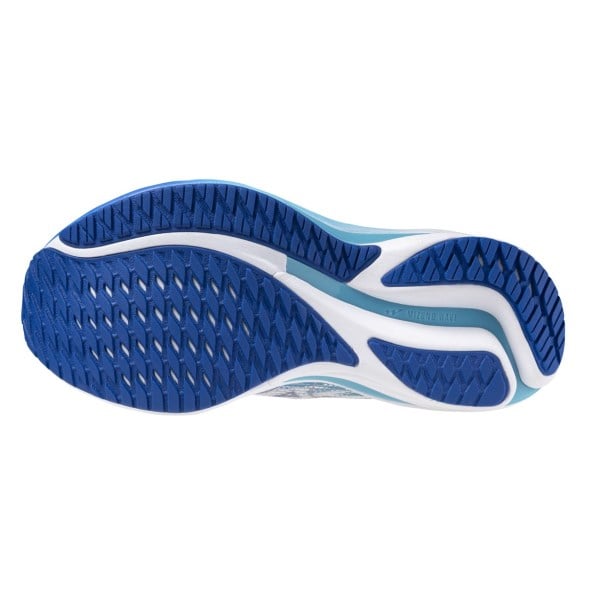 Mizuno Wave Rider 28 - Womens Running Shoes - White/Mugen Blue/River Blue