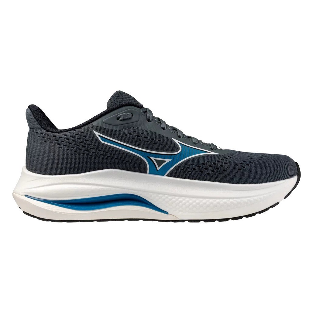 Mizuno Wave Inspire 22 - Mens Running Shoes - Dark Slate/Blue Jewel/White - image 2
