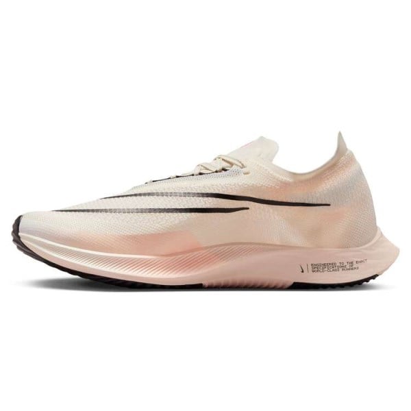 Nike ZoomX Streakfly - Mens Road Racing Shoes - Pale Ivory/Black/Guava