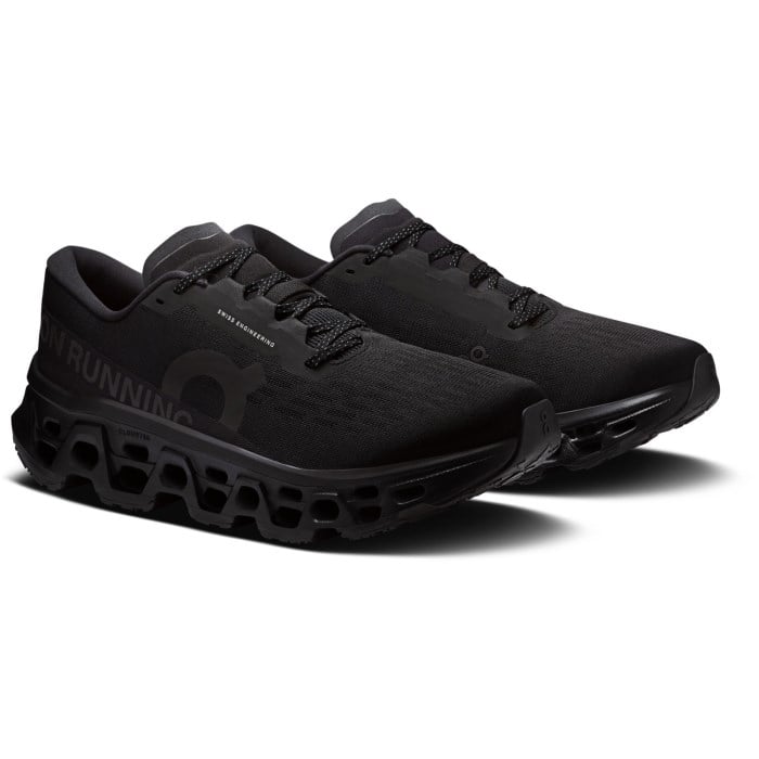 On Cloudmonster 3 - Mens Running Shoes - Black/Black
