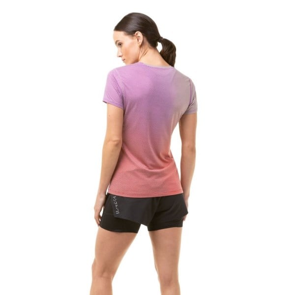 Ronhill Tech Golden Hour Womens Running T-Shirt - Jam/Stardust Merge
