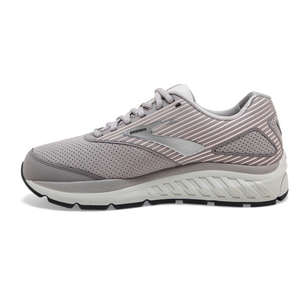 Brooks Addiction Walker 2 Suede - Womens Walking Shoes - Alloy/Oyster/Peach