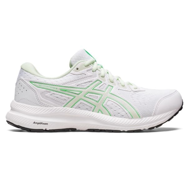 Asics Gel Contend 8 - Womens Running Shoes - White/Whisper Green
