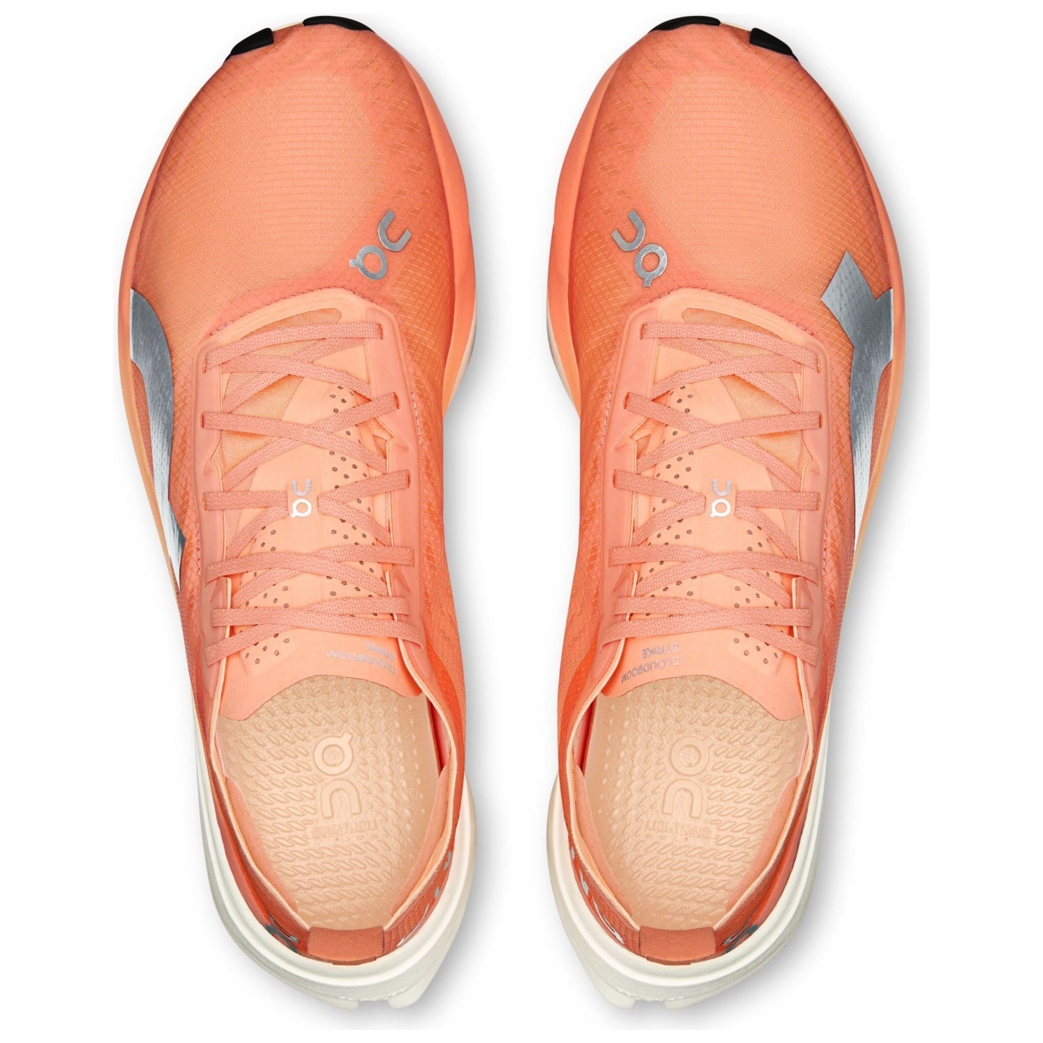 On Cloudboom Strike - Mens Road Racing Shoes - Sunstone/White