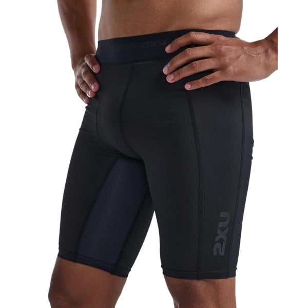 2XU Base Layer Mens Compression Shorts - Black/Nero