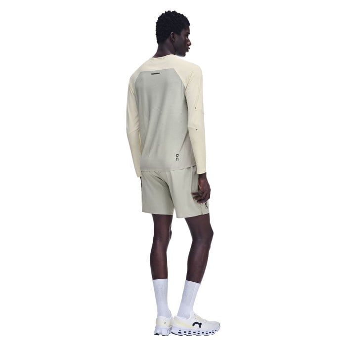 On Running Performance Long-T Mens Running Top - Hare/Brume - image 2