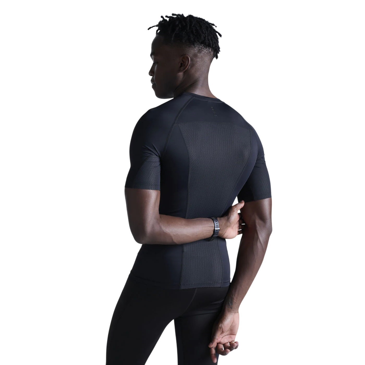 2XU Core Compression Mens Short Sleeve Top - Black/Black