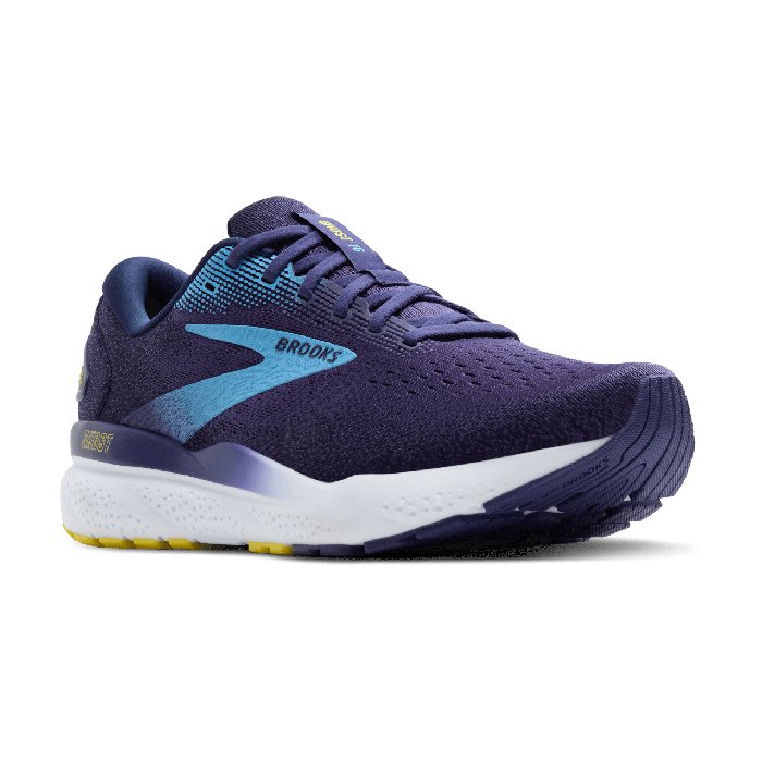 Brooks Ghost 16 - Mens Running Shoes - Blue/Bonnie Blue/Yellow