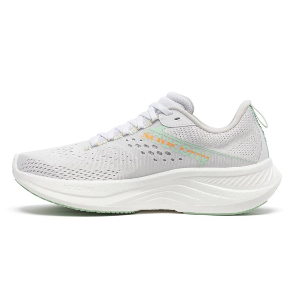Saucony Ride 17 - Womens Running Shoes - White/Peel