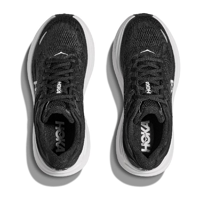 Hoka Bondi 9 - Womens Running Shoes - Black/White