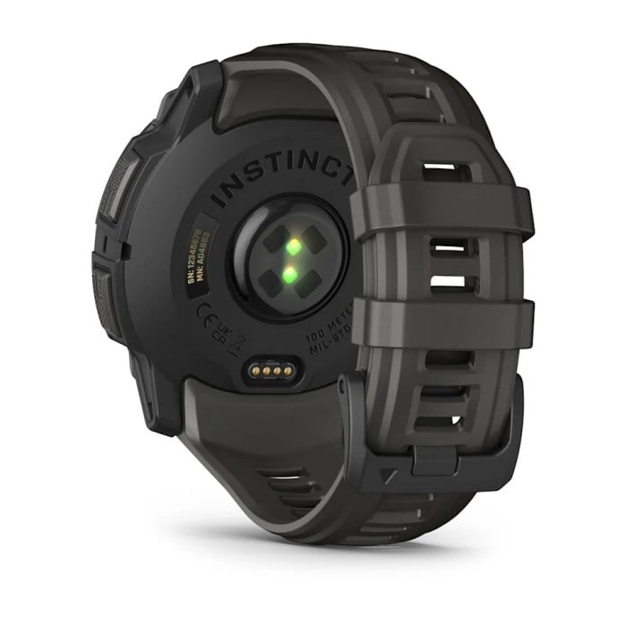 Garmin Instinct 3 50mm AMOLED Rugged GPS Smartwatch - Black/Charcoal