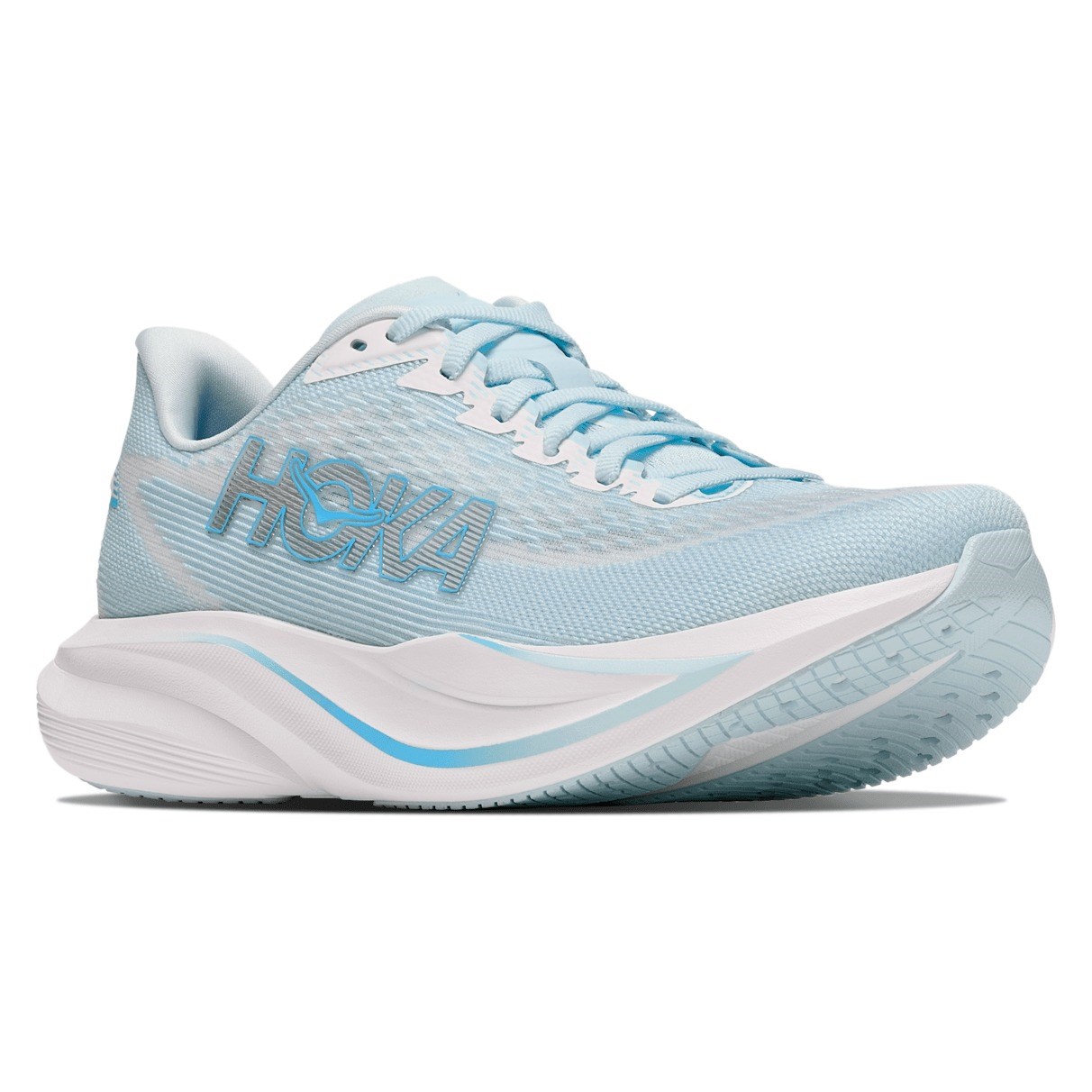 Hoka Mach 7 - Womens Running Shoes - Glimmering Blue/Frost - image 7