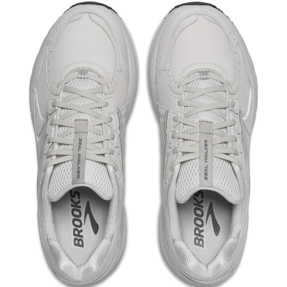 Brooks Zeal Walker - Mens Walking Shoes - Oyster/Alloy/Ebony