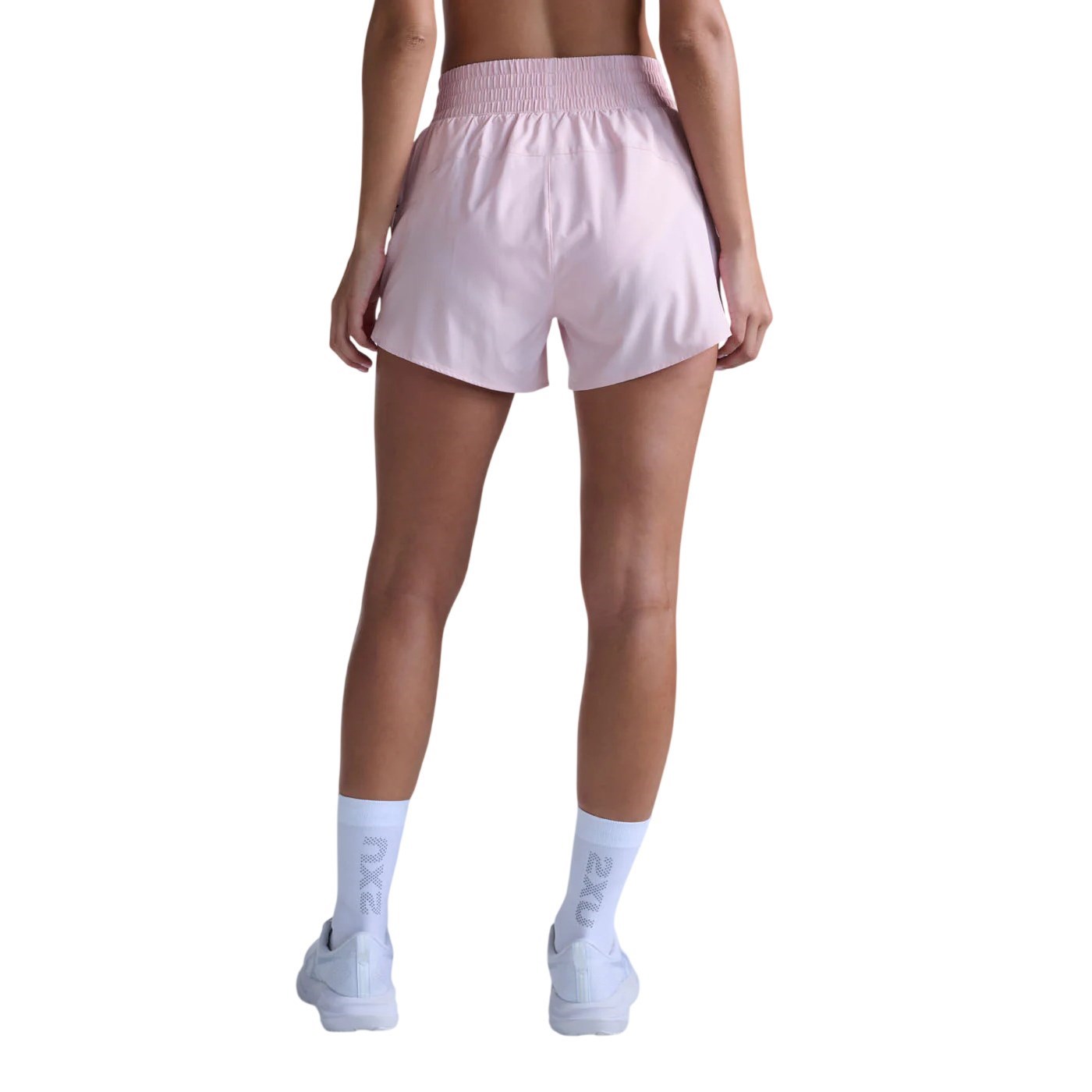 2XU Aero Hi-Rise 4 Inch Womens Shorts - Pink Frost/Pink Reflective