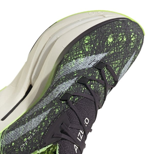Adidas Adizero Prime X 2 Strung - Unisex Road Racing Shoes - Aurora Black/Zero Metallic/Green Spark