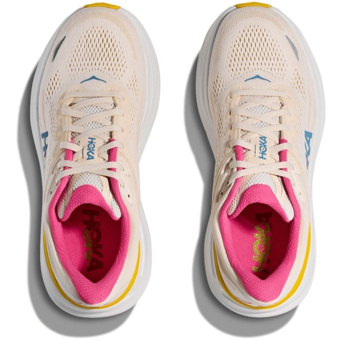 Hoka Bondi 9 - Womens Running Shoes - Alabaster/Birch