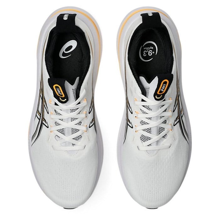 Asics Gel Nimbus 28 - Mens Running Shoes - White/Stadium Orange - image 3