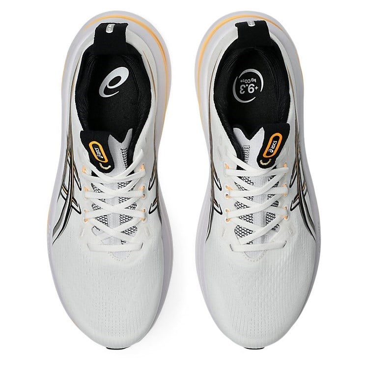 Asics Gel Nimbus 28 - Mens Running Shoes - White/Stadium Orange - image 3