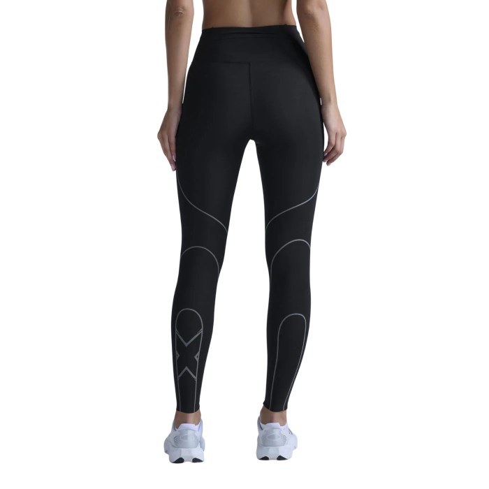 2XU Light Speed Kinesis Womens Hi-Rise Compression Tights - Black/Black
