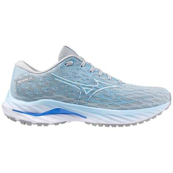 Mizuno Wave Inspire 20 - Womens Running Shoes - Cerulean/White/Harbor Mist