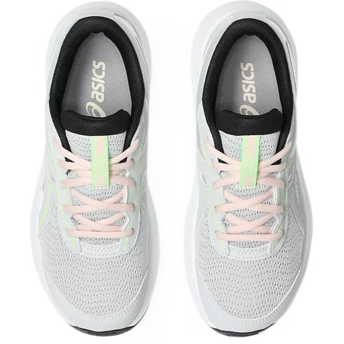 Asics Contend 9 GS - Kids Running Shoes - Glacier Grey/Illuminate Green