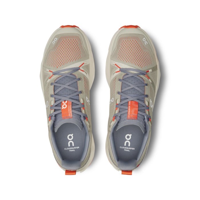 On Cloudsurfer Trail - Mens Trail Running Shoes - Fossil/Ivory