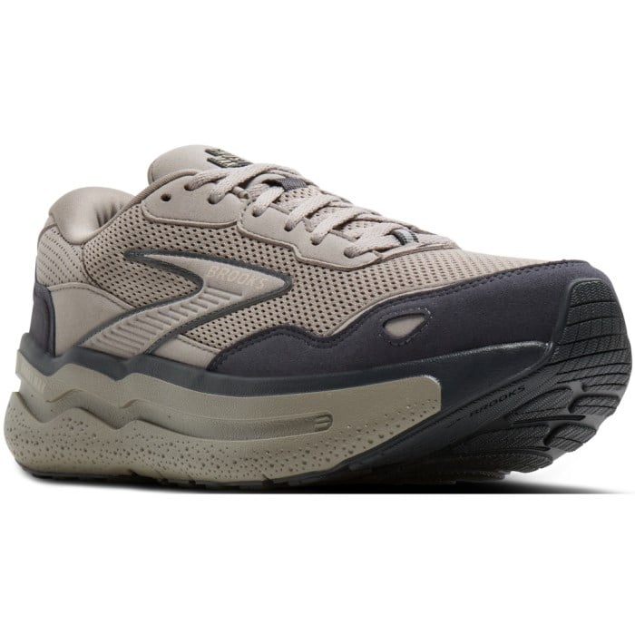 Brooks Ghost Max 2 Suede - Mens Walking Shoes - Rockridge/Ebony