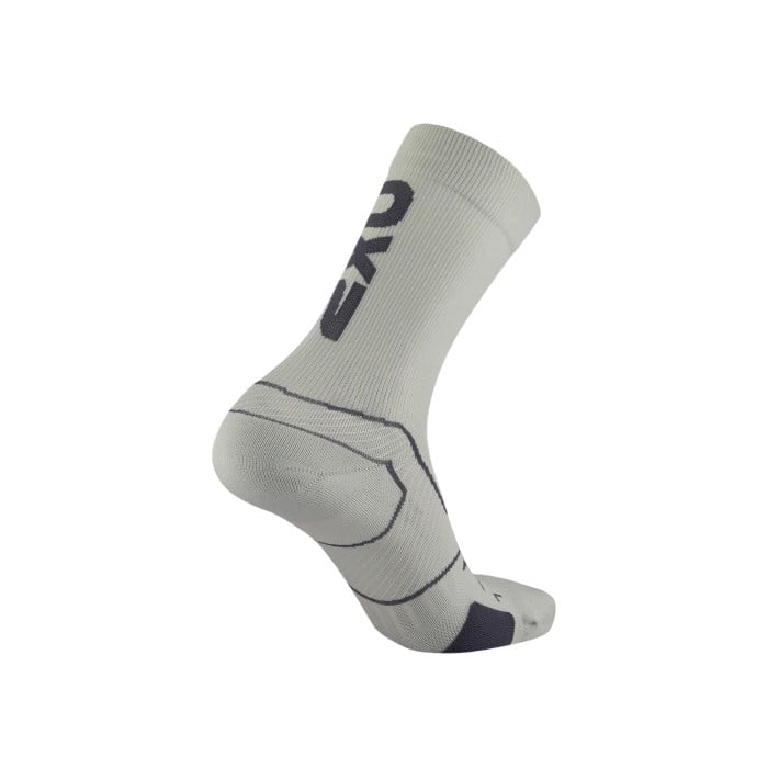 2XU Vectr Cushion Crew - Unisex Running Socks - Moon/Jupiter